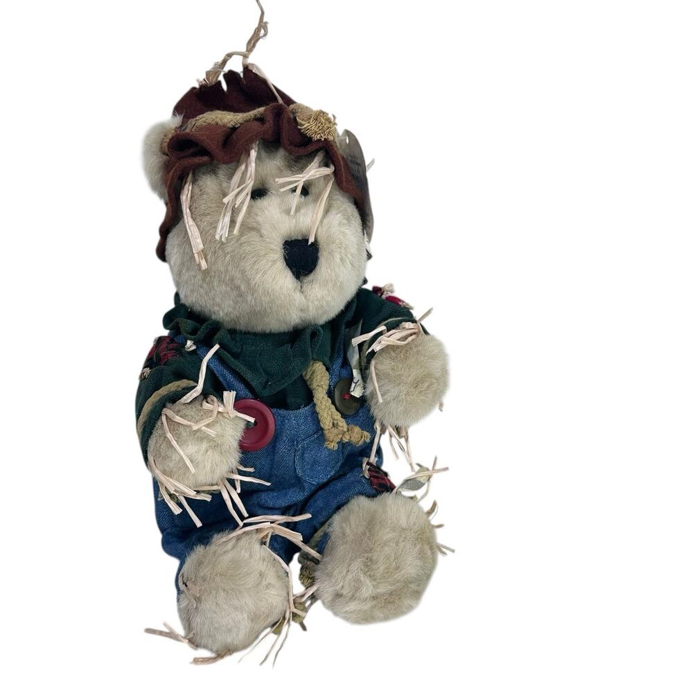 Starbucks Bearista Bear Plush Winter 2001 16th Edition Halloween Scarecrow